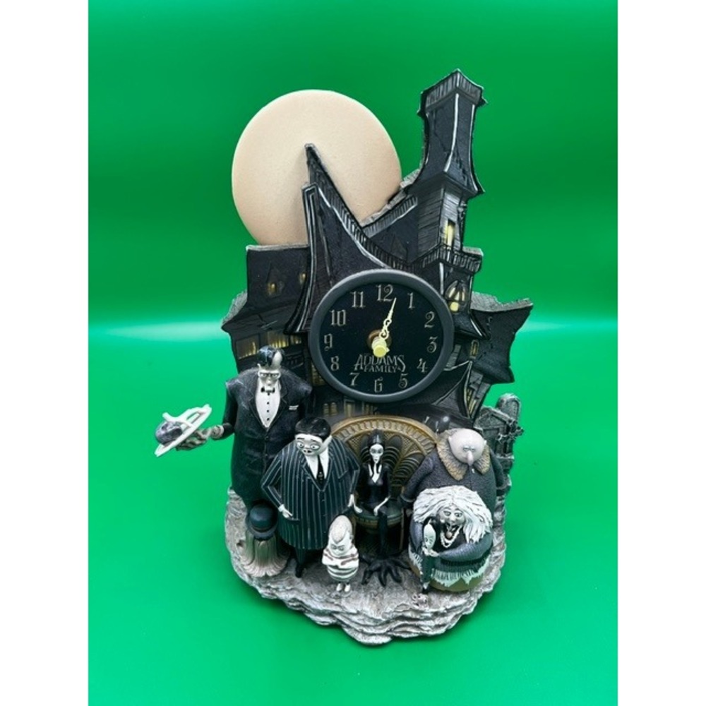 Bradford Exchange Addams Family Limited Collectible Clock Haunted House Gothic